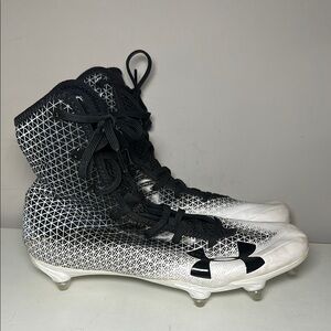 Under Armour highlight select Black and White football Athletic Cleats